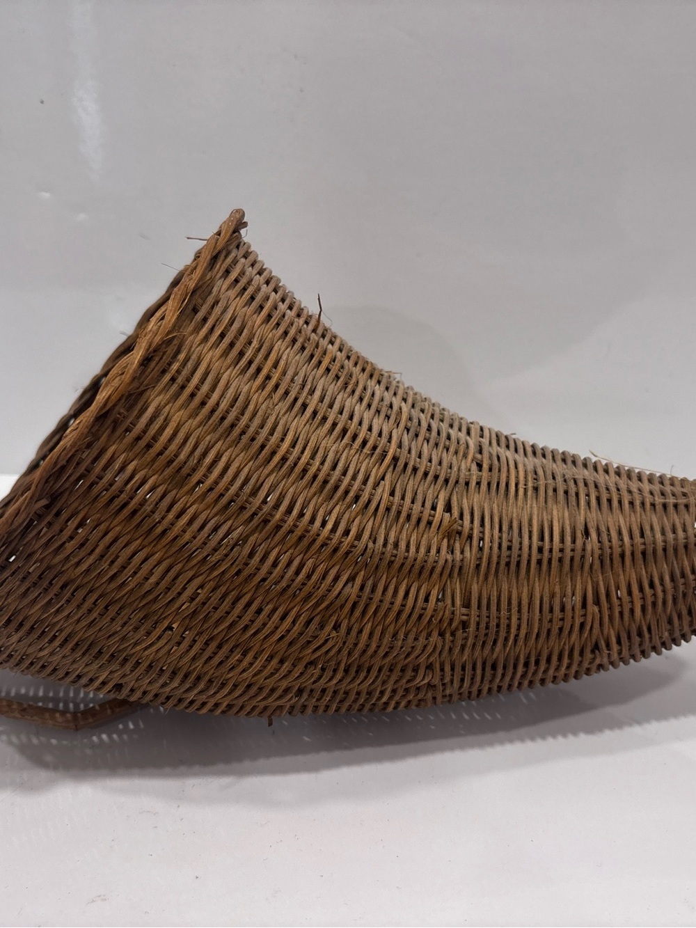 Woven Rattan Decorative Basket - Natural Brown